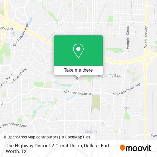 The Highway District 2 Credit Union map