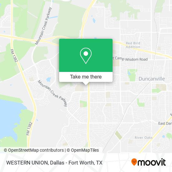 WESTERN UNION map