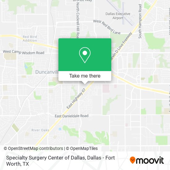 Specialty Surgery Center of Dallas map