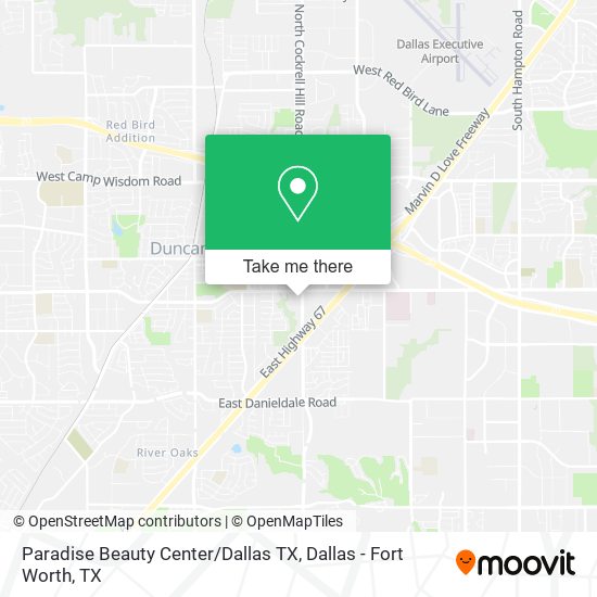 Paradise Beauty Center / Dallas TX map