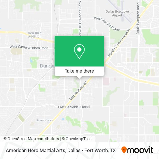 American Hero Martial Arts map
