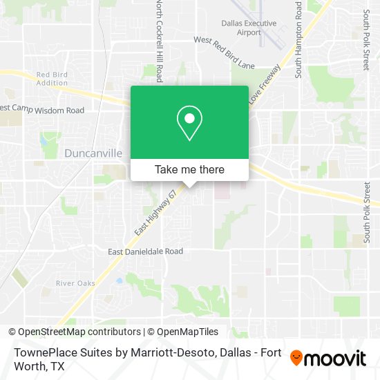 Mapa de TownePlace Suites by Marriott-Desoto