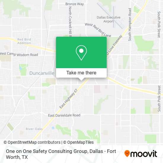 One on One Safety Consulting Group map