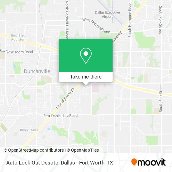 Auto Lock Out Desoto map