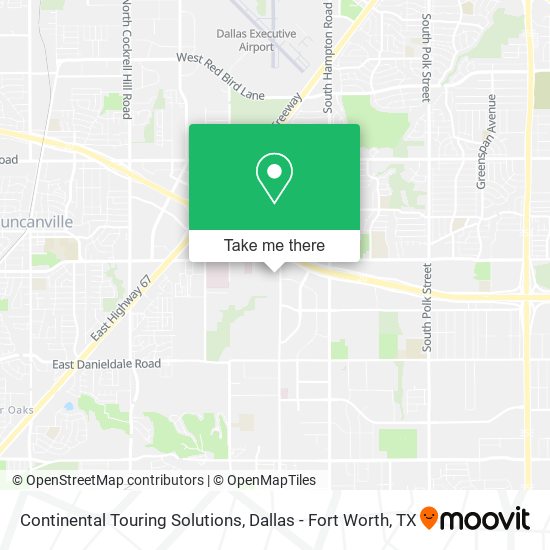 Continental Touring Solutions map