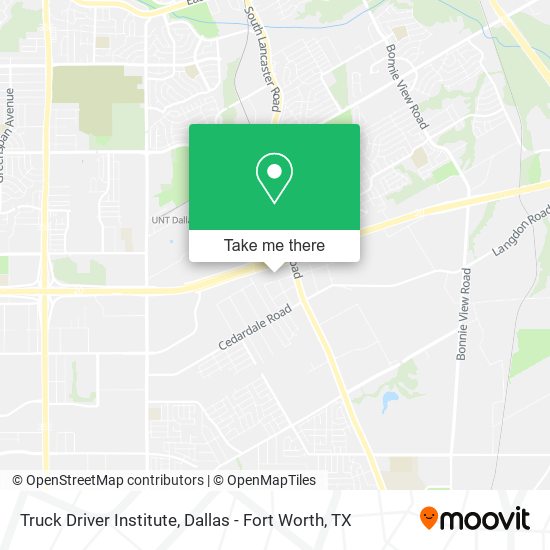Truck Driver Institute map