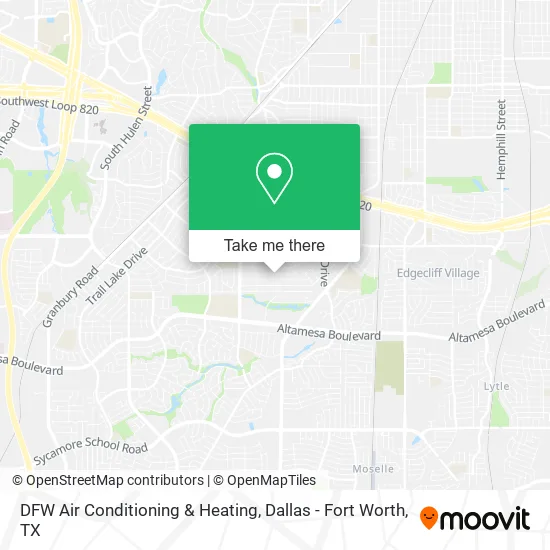 DFW Air Conditioning & Heating map