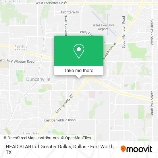 HEAD START of Greater Dallas map