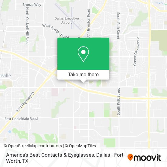 America's Best Contacts & Eyeglasses map