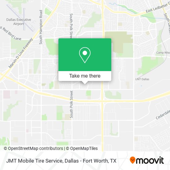 JMT Mobile Tire Service map