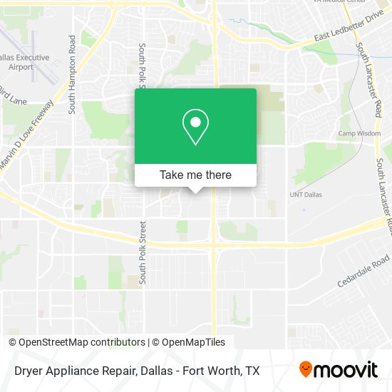 Dryer Appliance Repair map