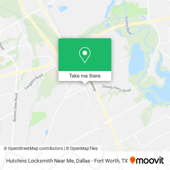 Hutchins Locksmith Near Me map