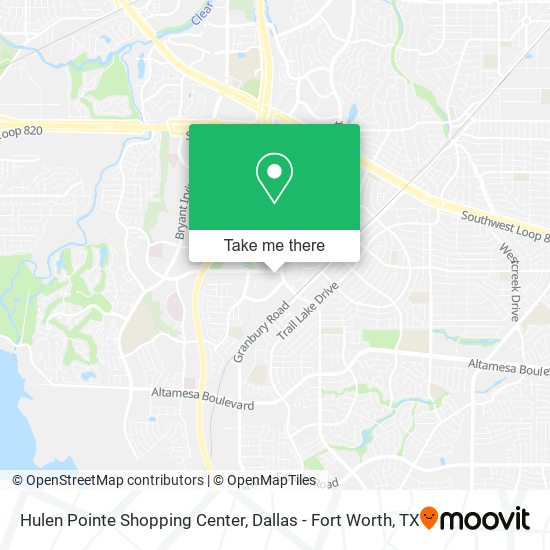 Mapa de Hulen Pointe Shopping Center