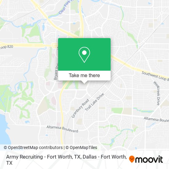 Mapa de Army Recruiting - Fort Worth, TX