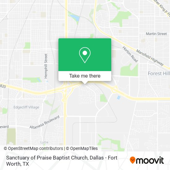 Sanctuary of Praise Baptist Church map