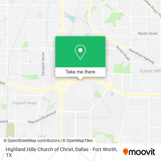 Highland Hills Church of Christ map