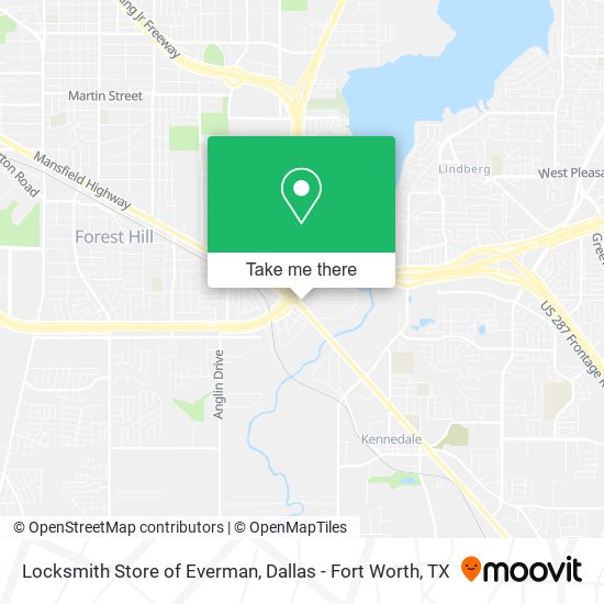 Locksmith Store of Everman map