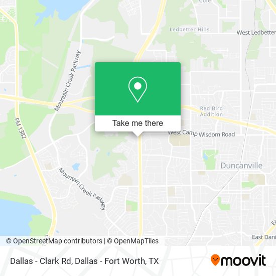 Dallas - Clark Rd map