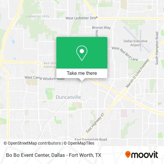 Bo Bo Event Center map