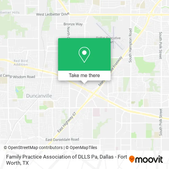Family Practice Association of DLLS Pa map