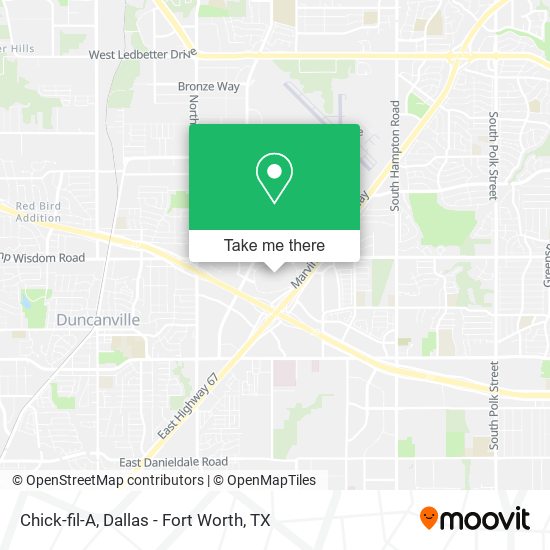 Mapa de Chick-fil-A