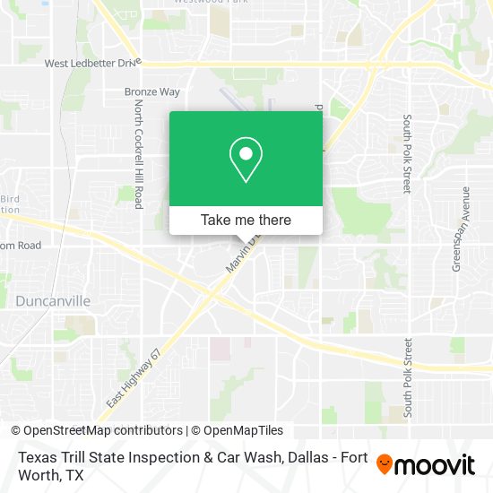 Texas Trill State Inspection & Car Wash map