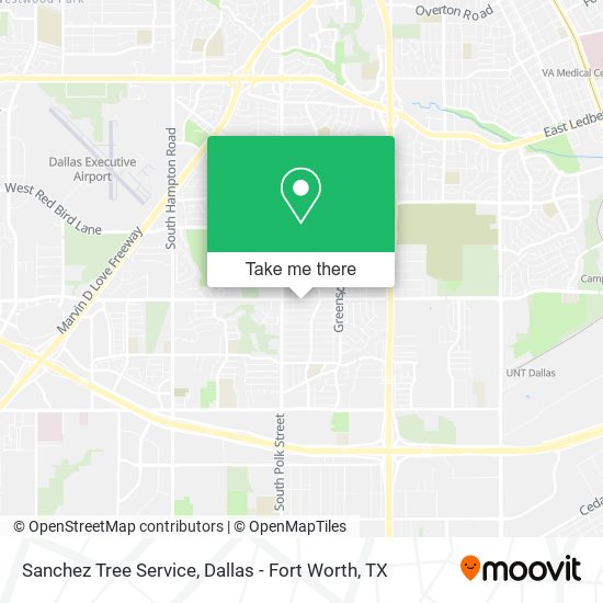 Mapa de Sanchez Tree Service