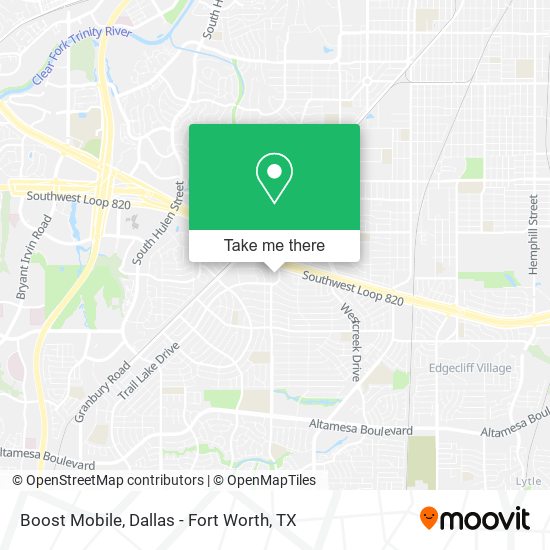 Mapa de Boost Mobile