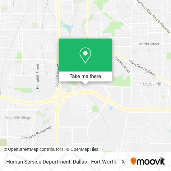 Human Service Department map
