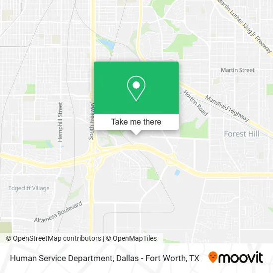 Mapa de Human Service Department