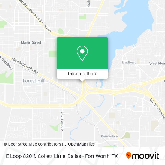 E Loop 820 & Collett Little map