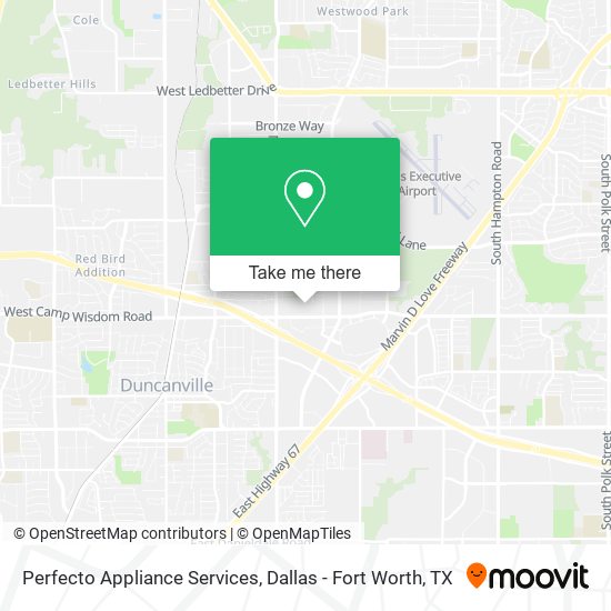 Perfecto Appliance Services map