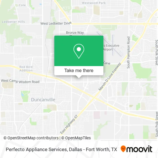 Mapa de Perfecto Appliance Services