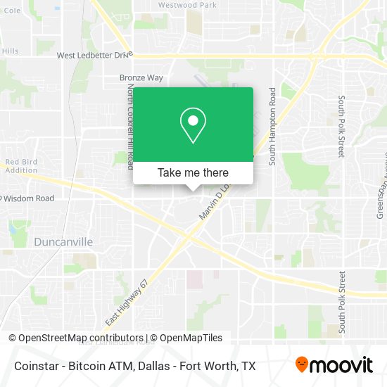 Coinstar - Bitcoin ATM map