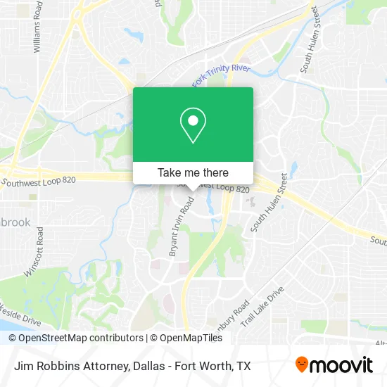 Jim Robbins Attorney map