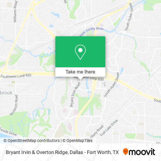 Mapa de Bryant Irvin & Overton Ridge