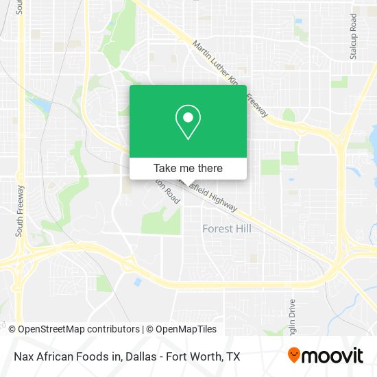 Nax African Foods in map