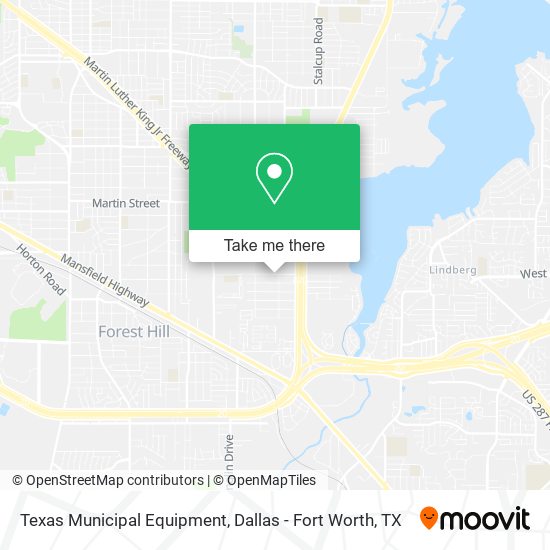 Mapa de Texas Municipal Equipment
