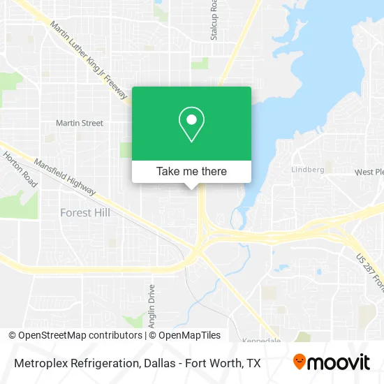 Metroplex Refrigeration map