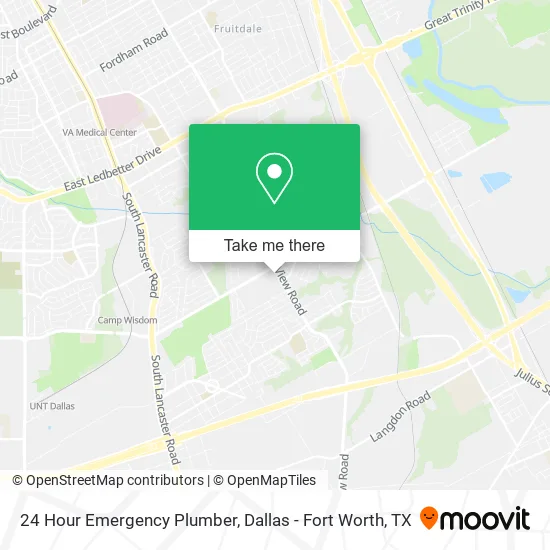 24 Hour Emergency Plumber map