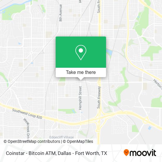 Mapa de Coinstar - Bitcoin ATM
