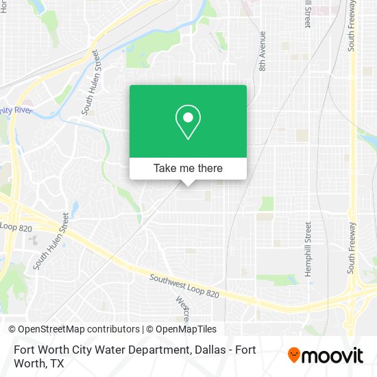 Mapa de Fort Worth City Water Department