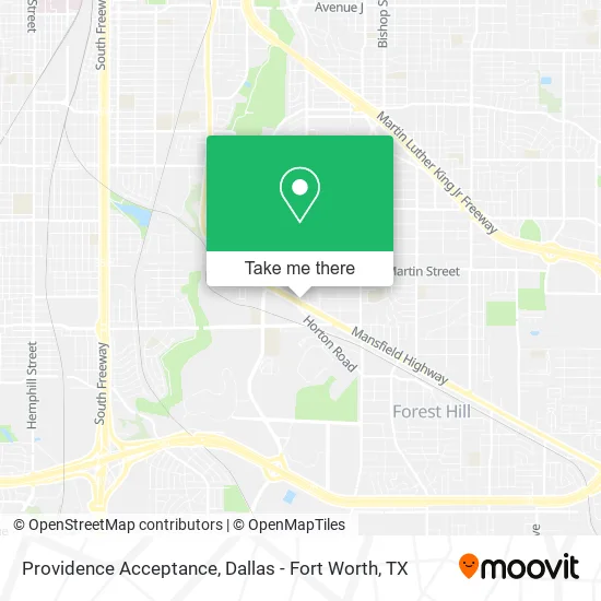 Mapa de Providence Acceptance