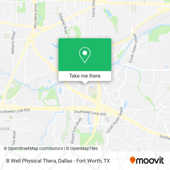 B Well Physical Thera map