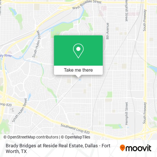 Brady Bridges at Reside Real Estate map