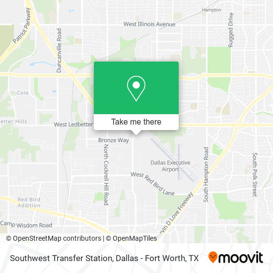 Southwest Transfer Station map