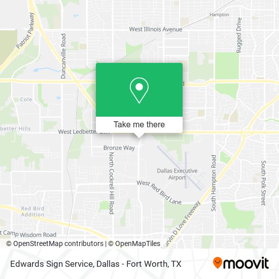 Mapa de Edwards Sign Service