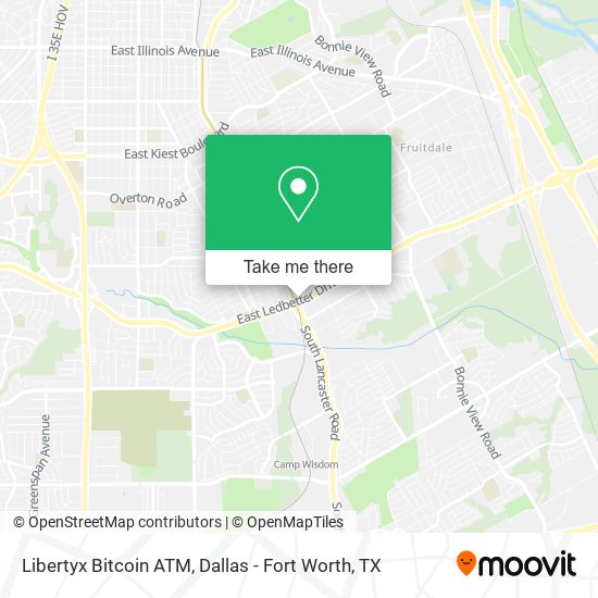 Mapa de Libertyx Bitcoin ATM