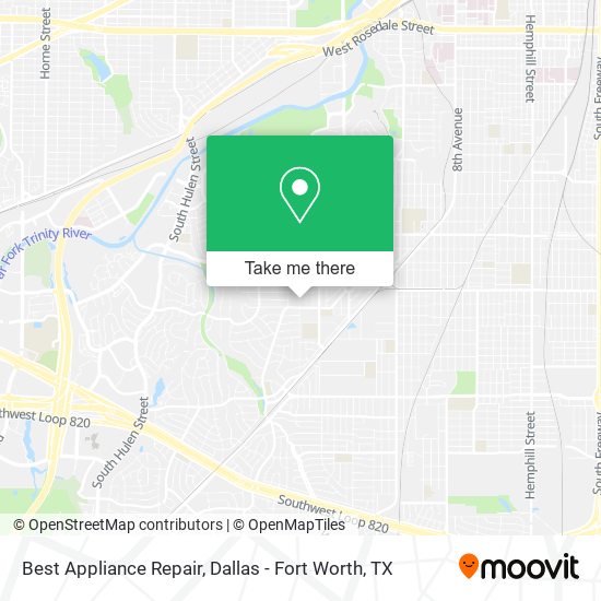 Best Appliance Repair map