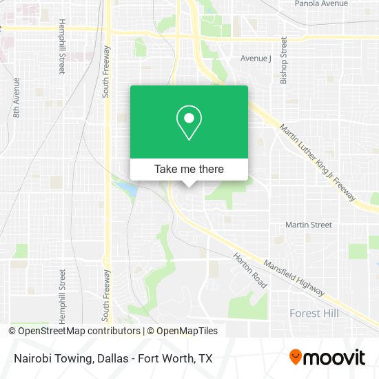 Nairobi Towing map